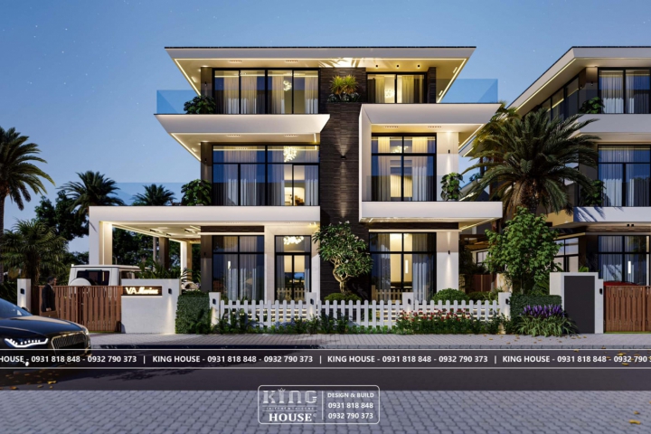 Mẫu Villa Hiện Đại 3 Tầng – Thiết Kế Sang Trọng Chuẩn Resort