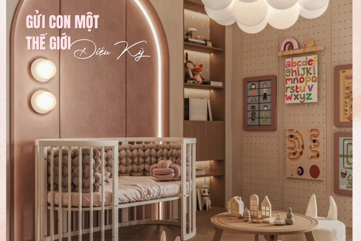 Thiết Kế Nội Thất Phòng Ngủ Cho Bé – Gửi Con Một Thế Giới Diệu Kỳ