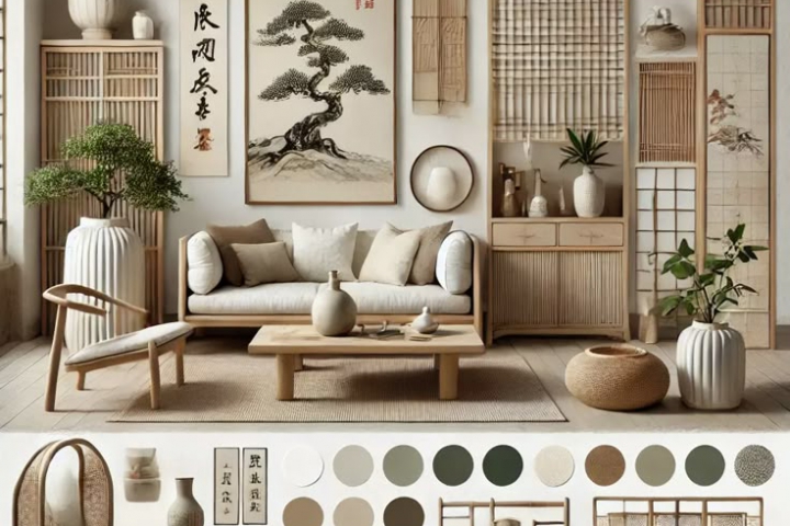 Khám phá 15 Ý Tưởng Phòng Khách Phong Cách Japandi Tối Giản – Tinh Tế 