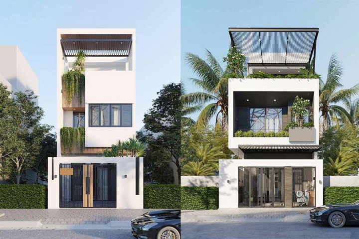 Say Đắm 20+ Mẫu Nhà 1 Trệt 1 Lầu Mái Bằng Đẹp Hiện Nay Không Thể Bỏ Qua